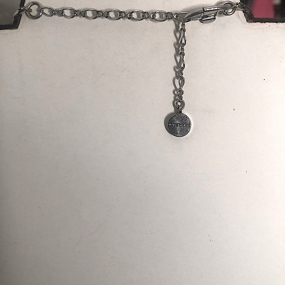 Givenchy, Vintage, Silver-tone Necklace with Crystal Accents - Picture 7 of 7
